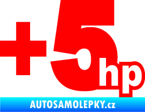 Samolepka + 5hp 003 Fluorescentní červená