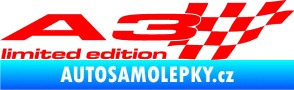 Samolepka A3 limited edition pravá Fluorescentní červená