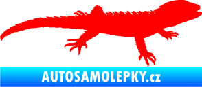 Samolepka Agama 001 pravá Fluorescentní červená