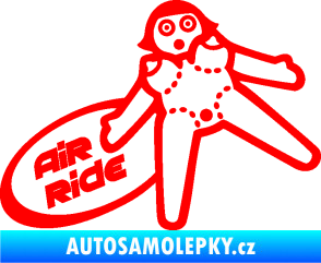 Samolepka Air ride jízda Fluorescentní červená