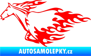 Samolepka Animal flames 003 levá kůň Fluorescentní červená