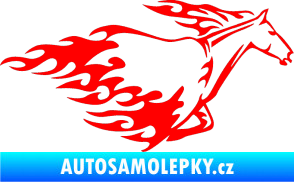 Samolepka Animal flames 003 pravá kůň Fluorescentní červená