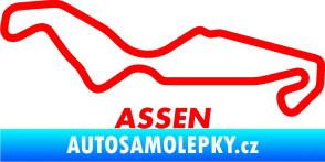 Samolepka Okruh Assen Fluorescentní červená