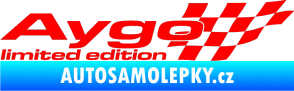 Samolepka Aygo limited edition pravá Fluorescentní červená