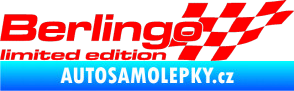 Samolepka Berlingo limited edition pravá Fluorescentní červená