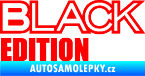Samolepka Black edition Fluorescentní červená