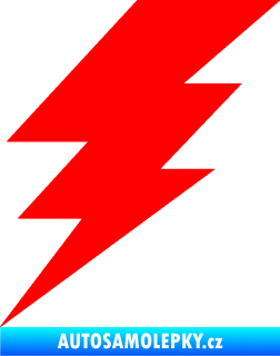 Samolepka Blesk 001 elektřina Fluorescentní červená
