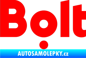 Samolepka Bolt - taxi Fluorescentní červená