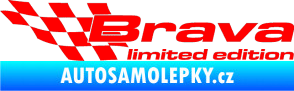 Samolepka Brava limited edition levá Fluorescentní červená