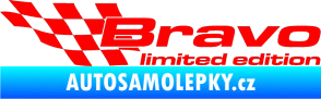 Samolepka Bravo limited edition levá Fluorescentní červená