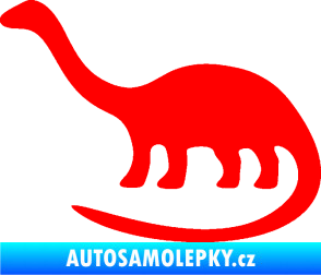 Samolepka Brontosaurus 001 levá Fluorescentní červená