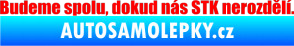 Samolepka Budeme spolu, dokud nás STK nerozdělí Fluorescentní červená