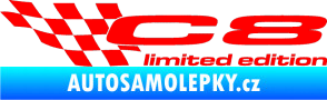 Samolepka C8 limited edition levá Fluorescentní červená