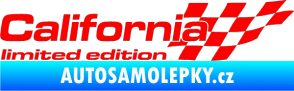 Samolepka California limited edition pravá Fluorescentní červená