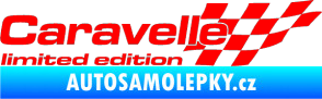 Samolepka Caravelle limited edition pravá Fluorescentní červená