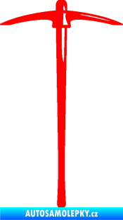 Samolepka Cepín Fluorescentní červená