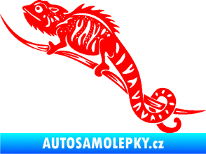 Samolepka Chameleon 003 levá Fluorescentní červená