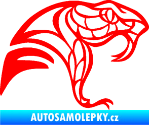 Samolepka Cobra 003 pravá Fluorescentní červená