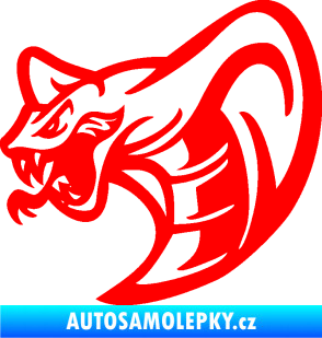 Samolepka Cobra 007 levá Fluorescentní červená