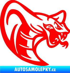 Samolepka Cobra 007 pravá Fluorescentní červená