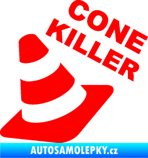 Samolepka Cone killer  Fluorescentní červená