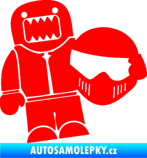 Samolepka Domo 014 pravá Stig Fluorescentní červená