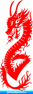 Samolepka Dragon 003 levá Fluorescentní červená