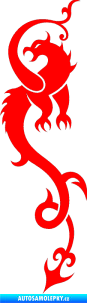 Samolepka Dragon 008 levá Fluorescentní červená