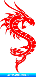 Samolepka Dragon 014 pravá Fluorescentní červená