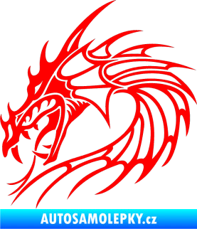 Samolepka Dragon 030 levá Fluorescentní červená
