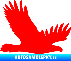 Samolepka Dravec na sklo 004 pravá Fluorescentní červená