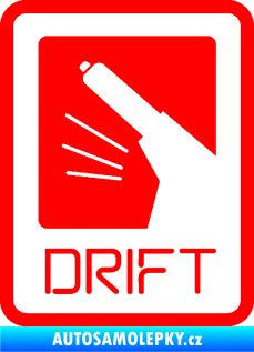 Samolepka Drift 004 Fluorescentní červená