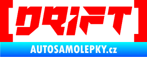 Samolepka Drift 006 nápis Fluorescentní červená