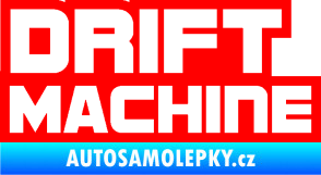 Samolepka Drift Machine nápis Fluorescentní červená