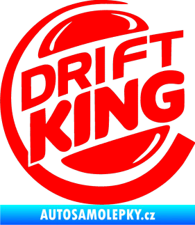 Samolepka Drift king Fluorescentní červená