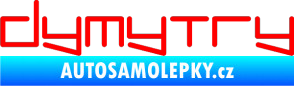 Samolepka Dymytry 002 Fluorescentní červená