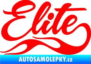 Samolepka Elite nápis Fluorescentní červená