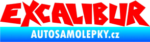 Samolepka Excalibur Fluorescentní červená
