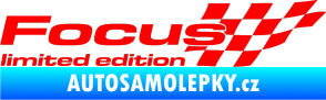 Samolepka Focus limited edition pravá Fluorescentní červená