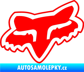 Samolepka Fox 003 Fluorescentní červená