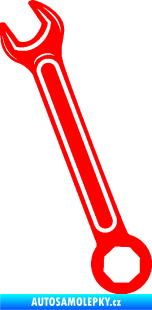 Samolepka Francouzský klíč levá Fluorescentní červená
