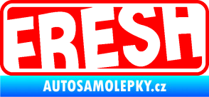 Samolepka Fresh 002  Fluorescentní červená