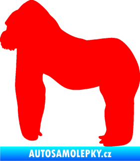 Samolepka Gorila 001 levá Fluorescentní červená
