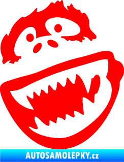 Samolepka Gorila 002 levá Fluorescentní červená