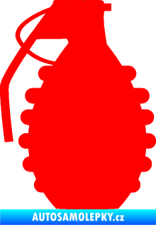 Samolepka Granát 002 levá Fluorescentní červená