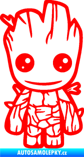 Samolepka Groot 002 pravá baby Fluorescentní červená