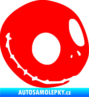 Samolepka Halloween 012 pravá Fluorescentní červená