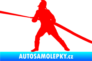 Samolepka Hasič 009 levá Fluorescentní červená
