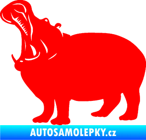 Samolepka Hroch 002 levá Fluorescentní červená