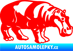 Samolepka Hroch 003 pravá Fluorescentní červená